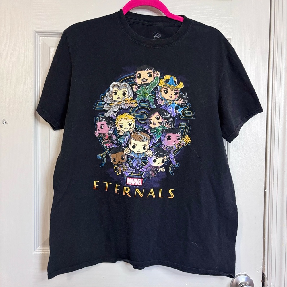 Funko Pop Tees Marvel Eternals Large T-Shirt Black
